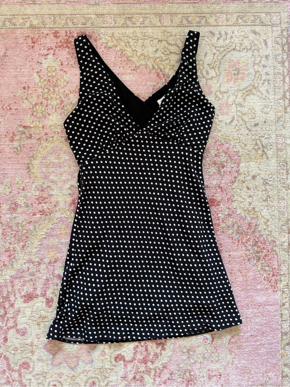 Princess Polly Nellie Mini Dress in Black Polka Dot
